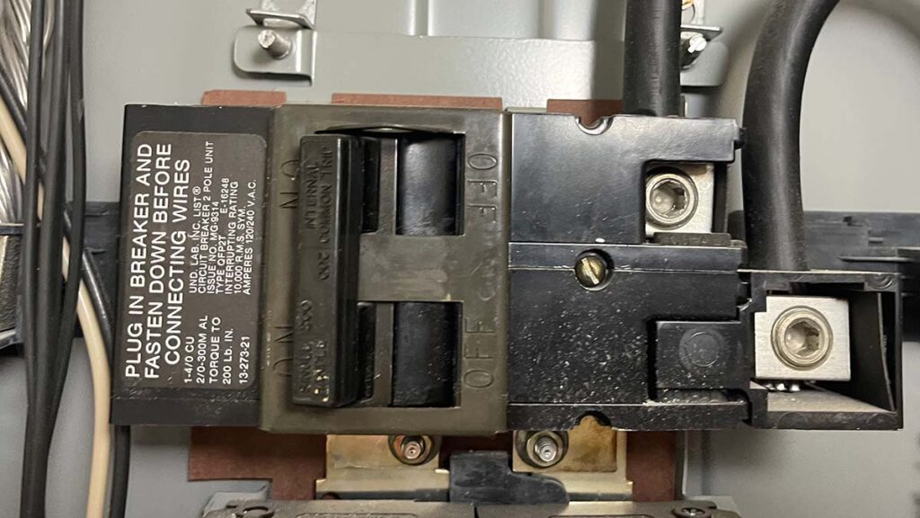 200 Amp Wire In Electrical Panel Main Disconnect