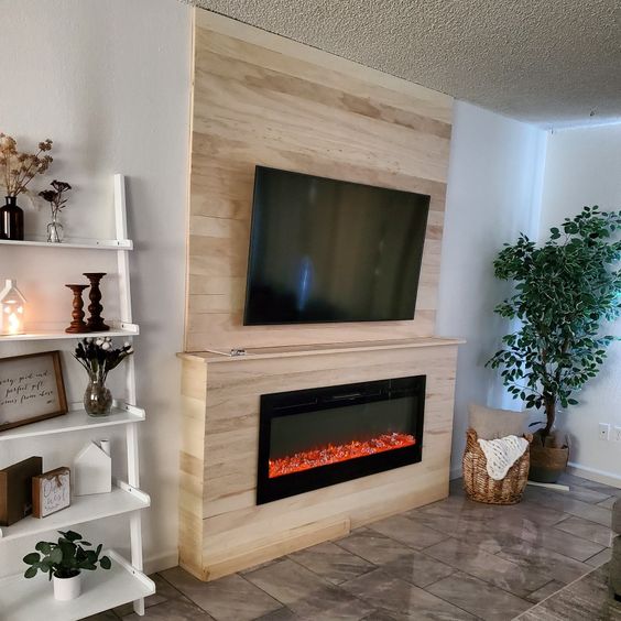 Electric Fireplace Ideas With Tv Above