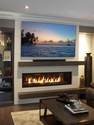 Electric Fireplace Ideas With Tv Above