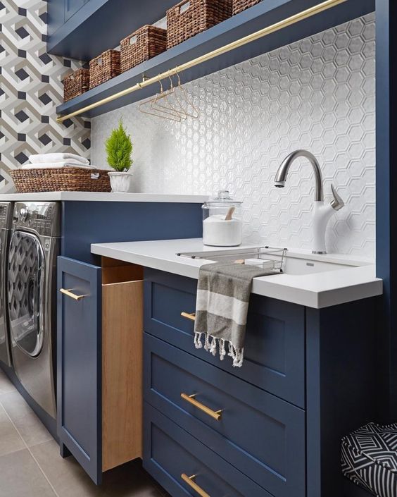 Benjamin Moore Gentleman's Gray Is A Top-Selling Choice Among Dark Blue Gray Paint Colors For Cabinets