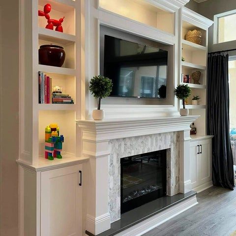 Electric Fireplace Ideas With Tv Above