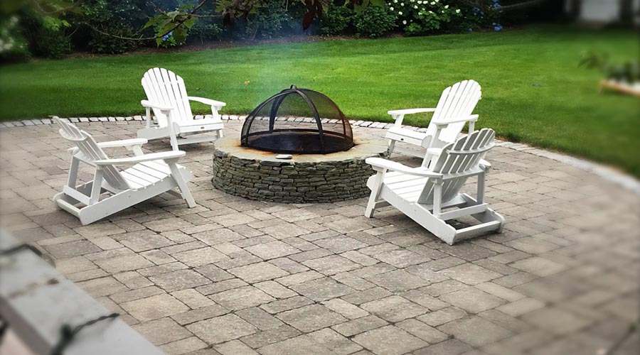 Halfmoon Patio Firepit Lg