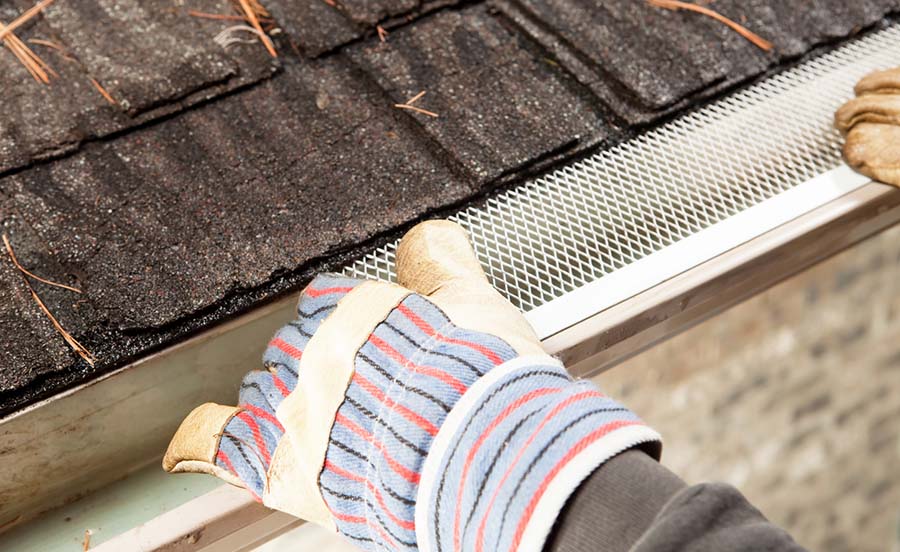 Installing Gutter Guards Lg