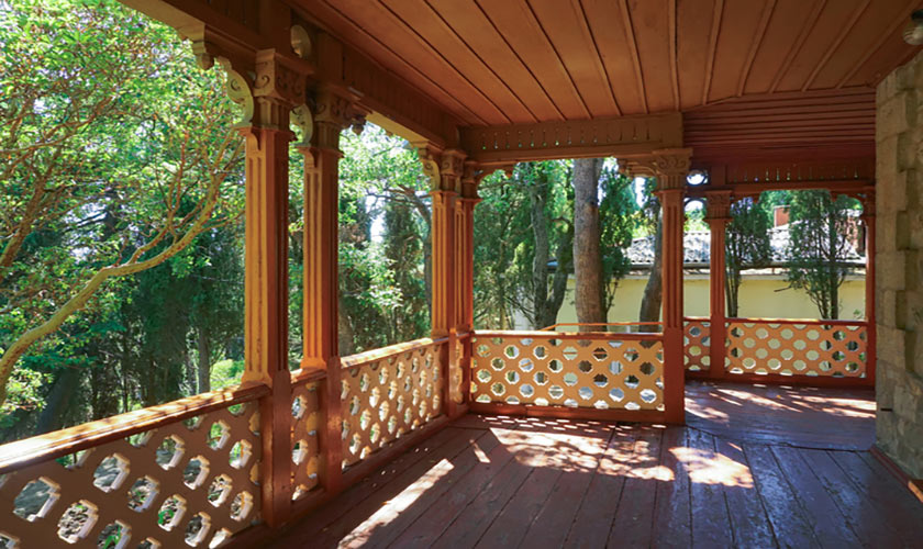 Ornate Wood Railing