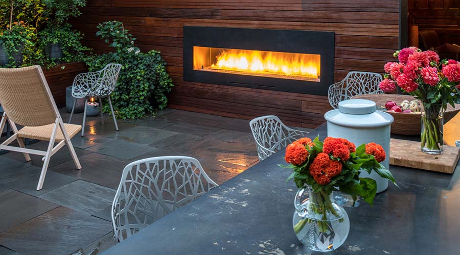 Patio Custom Fireplace Lg