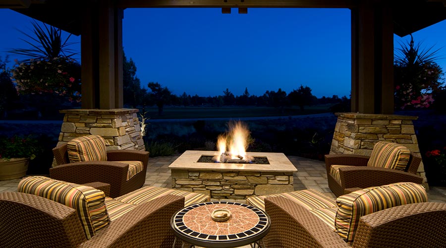 Patio Firepit Night Lg