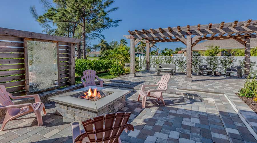 Patio Firepit Pergola Lg