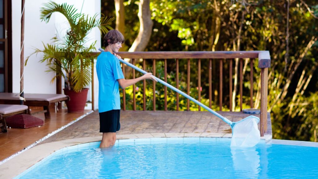 Pool Liner Cleaning