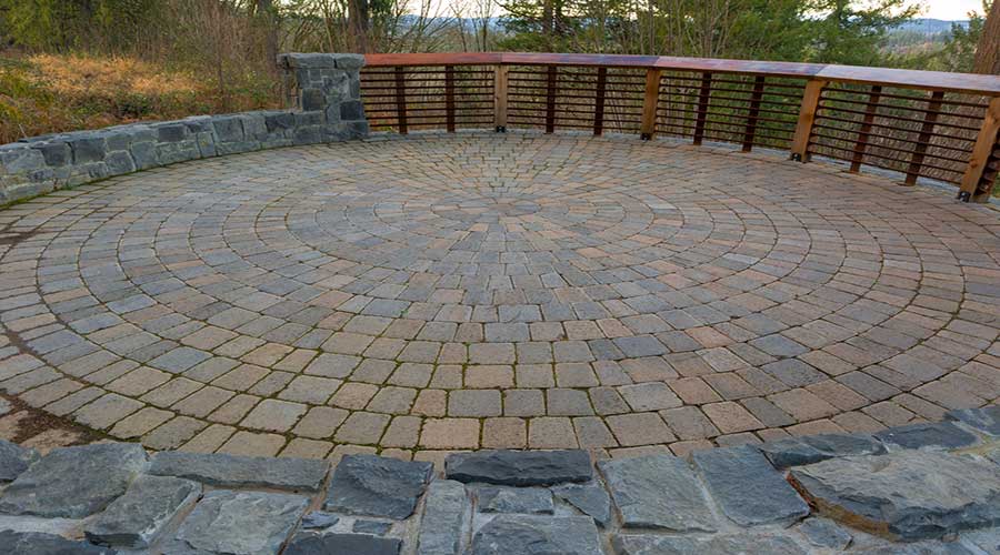 Round Paver Patio Lg