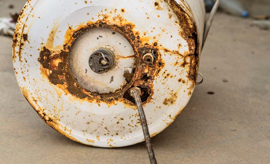 Rusted And Leaky Water Heater Lg