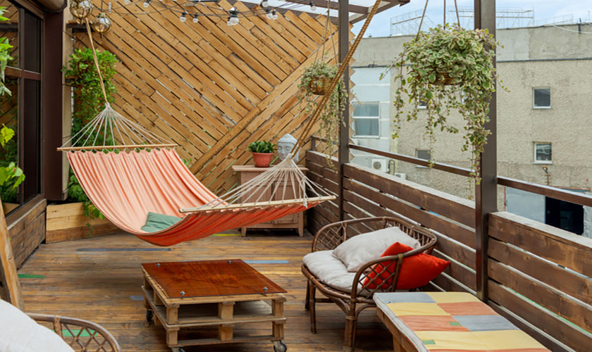 Small Patio Deck Hammock