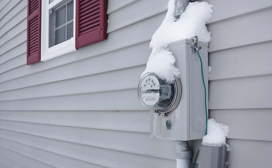 Snowy Utility Meter Lg