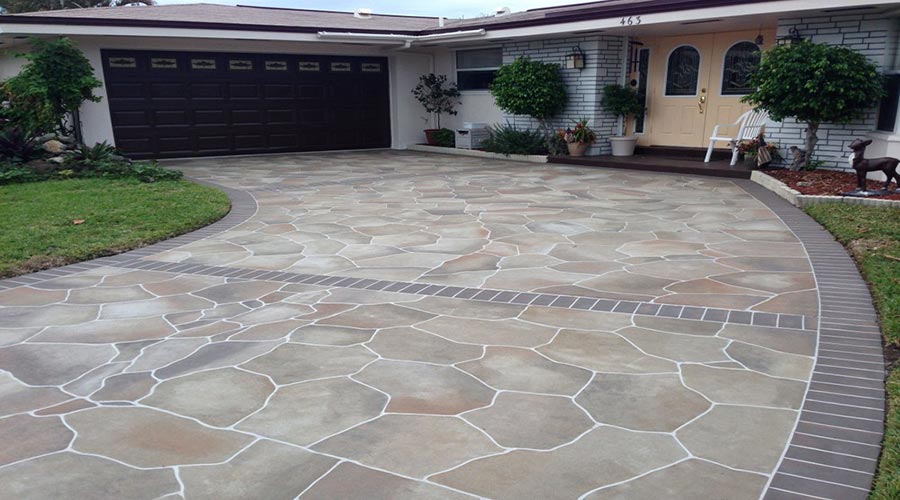 Spray Concrete Driveway