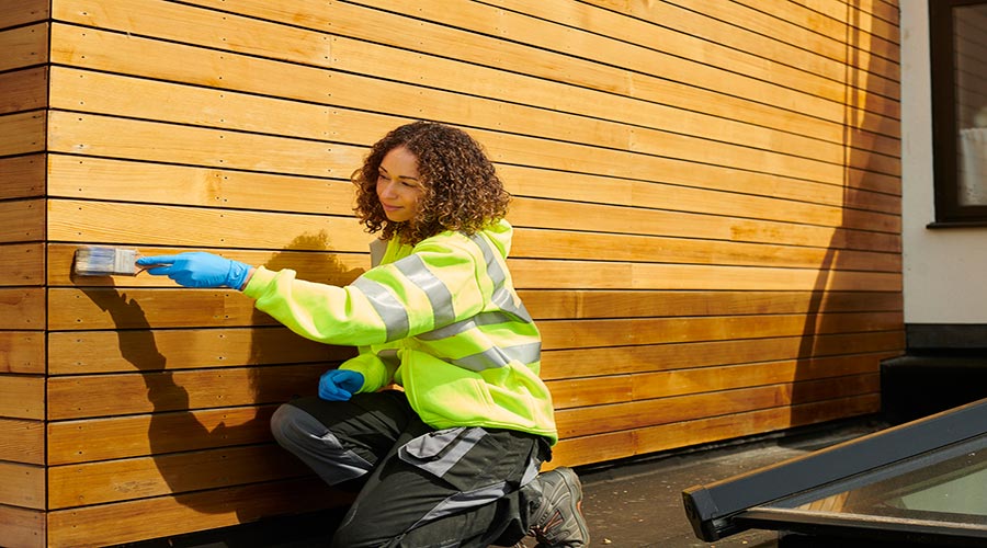 Stain Cedar Siding Lg