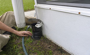 underground downspout