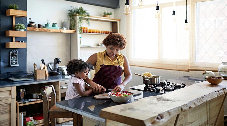 Woman Cooking No Vent Lg