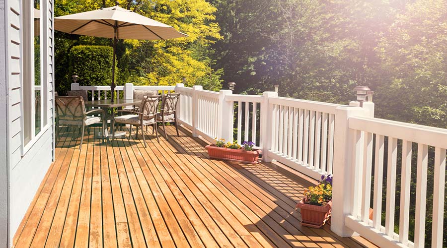 Wood Deck Railing 3 Lg