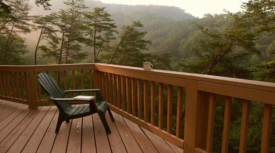 Wood Deck Railing 5 Lg