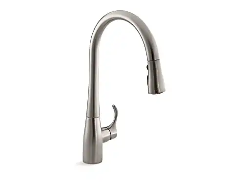 Kohler 596-Vs Simplice Kitchen Sink Faucet With Pull Down Sprayer