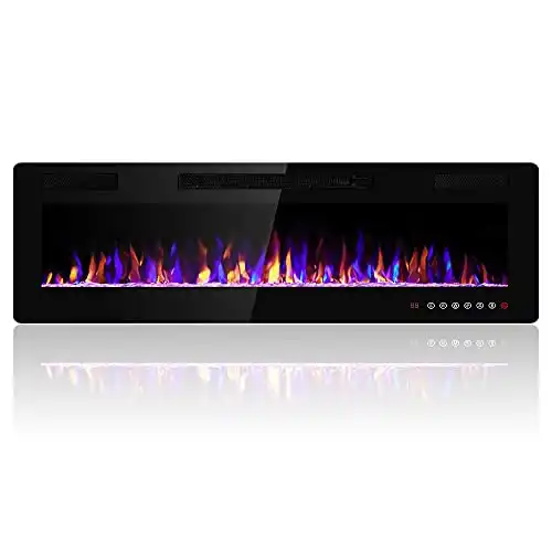 Electactic 60-Inch Electric Fireplace