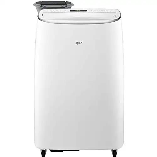 Lg Lp1419Ivsm Smart Dual Inverter Portable Air Conditioner With 10000 Btu Cooling Capacity, 500 Sq. Ft. Cooling Area, In White