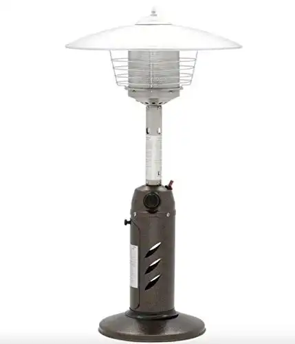 Hampton Bay Tabletop Propane Gas Patio Heater 11,000 Btu Stainless Steel