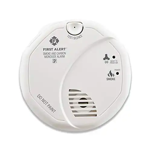 First Alert Powered Alarm Sco5Cn Combination Smoke And Carbon Monoxide Detector, Battery Operated, 1 Pack, White