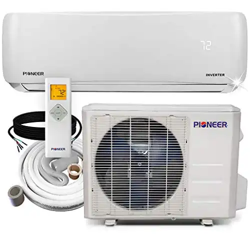 Pioneer Air Conditioner Wys009Amfi22Rl Wall Mount Ductless Inverter+ Mini Split Heat Pump, 9000 Btu-110/120V