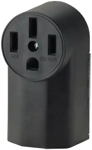 Eaton Wd1212 50-Amp 3-Pole 4-Wire 125-Volt Surface Mount Range Power Receptacle