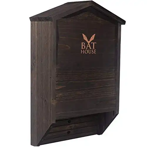 The Ultimate Wooden Bat House For Outdoors - A Large Double Chamber Box Perfectly Designed To Attract Bats - Durable And Easy To Hang