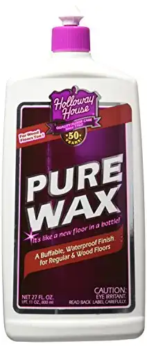 Holloway House Pure Wax 27Oz | A Buffable, Waterproof Finish For Regular And Hardwood Floors | Restore Protect Refresh, 27 Fl Oz, 27 Fl Oz