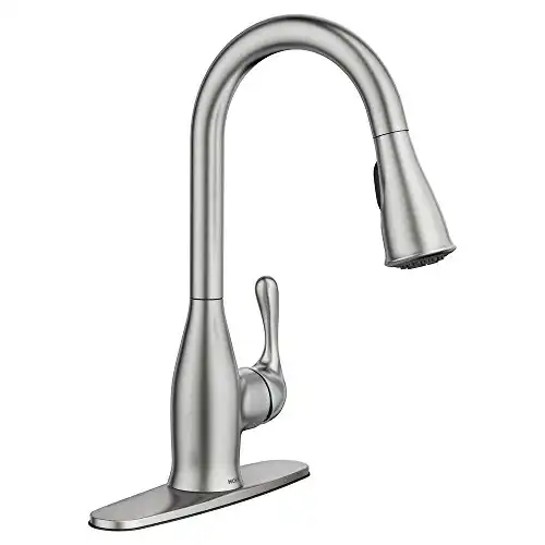 Moen 87966Srs Kaden Single-Handle Pull-Down Sprayer Kitchen Faucet