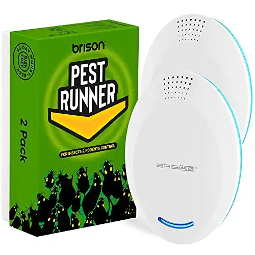 Brison Ultrasonic Pest Repeller - Rodent Repellent Indoor Ultrasonic Control – Repellent For Mice Rat Bug Spider Roach [4-Pack]