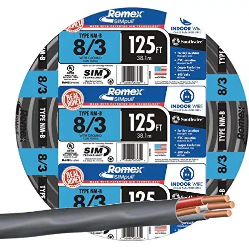 Southwire Building Wire 8 Ga, 3 Conductor 40 Amp