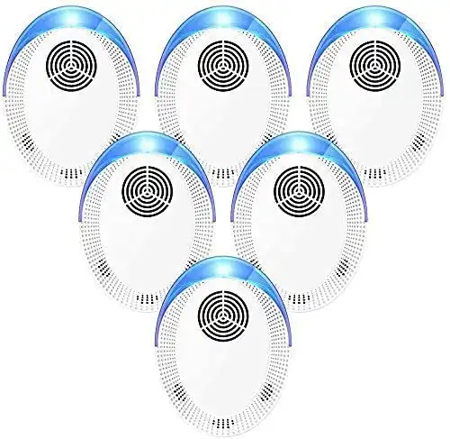 Ultrasonic Pest Repeller 6 Packs, Pest Repellent Ultrasonic Electronic Plug In Indoor Mouse Repellent, Pest Control For Home, Office, Warehouse, Hotel