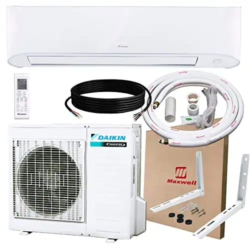 Daikin 24,000 Btu 17 Seer Wall-Mounted Ductless Mini-Split A/C Heat Pump System