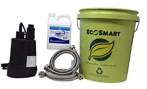 My Plumbingstuff - Tankless Water Heater Flushing Kit - 32-Ounce J.c. Whitlam Flow32 Flow-Aide System Descaler - Zoeller 42-0007 Floor Sucker Pump - 5-Gallon Bucket - User Instructions - Safe To Use